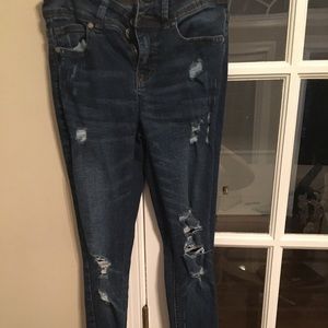 Indigo Rein Dark colored ripped jeans